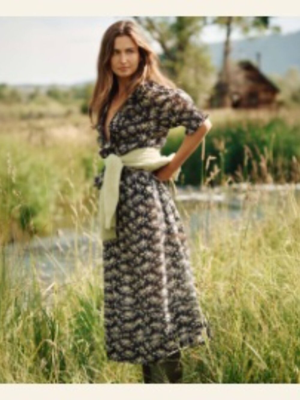 Dôen MARCIE SKIRT IN NOIR ROSIER FLORAL. Small. - Picture 2 of 5